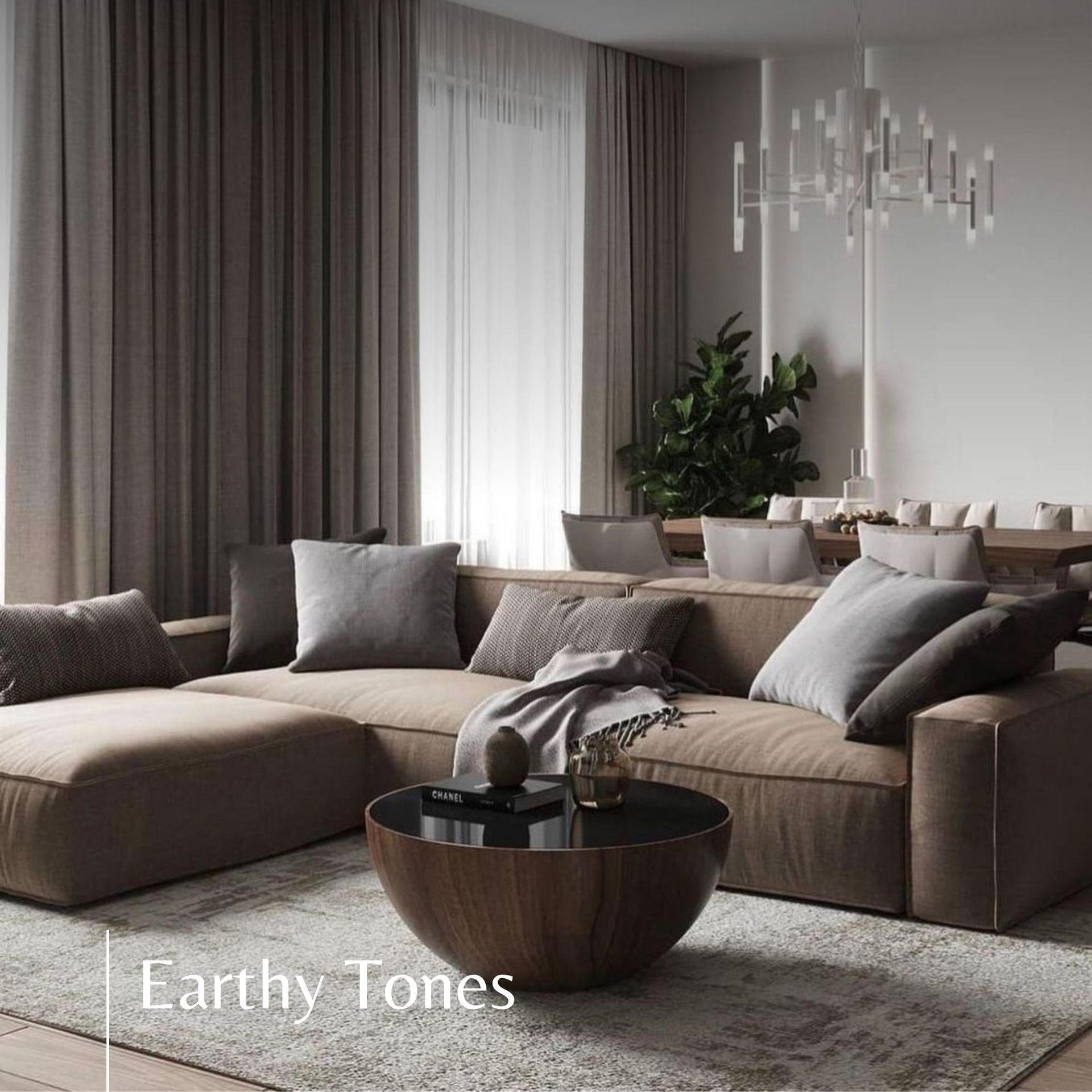 Natural tones bring a sense of gentleness and relaxation